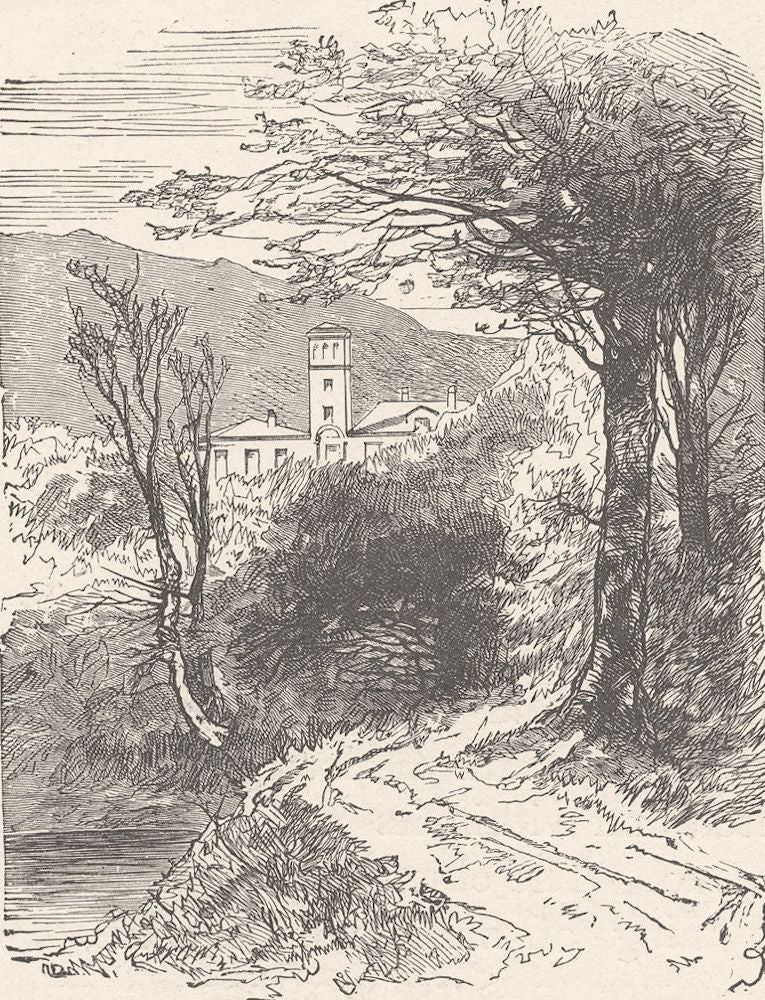 GERMANY. The castle of Heiligenberg 1903 old antique vintage print picture